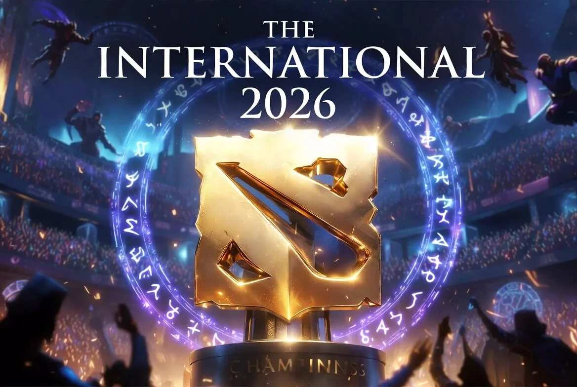 The International 2026 key art for the Shanghai event
