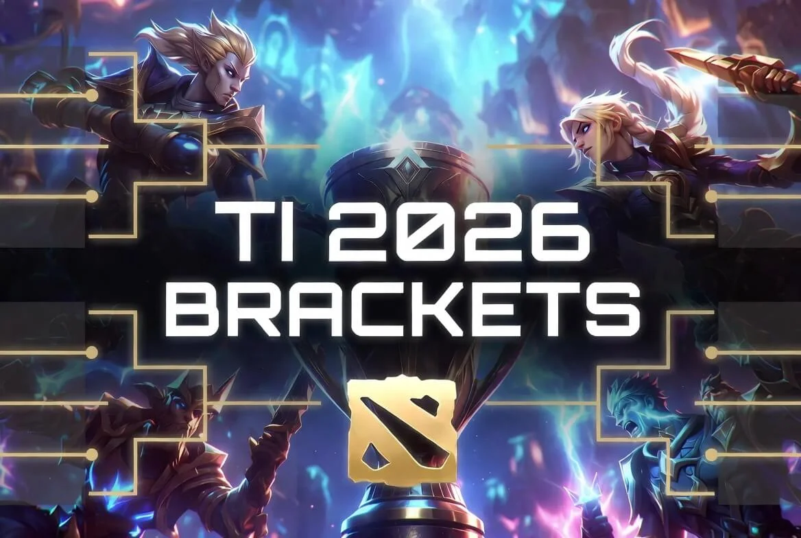The International 2026 bracket and standings tracker layout